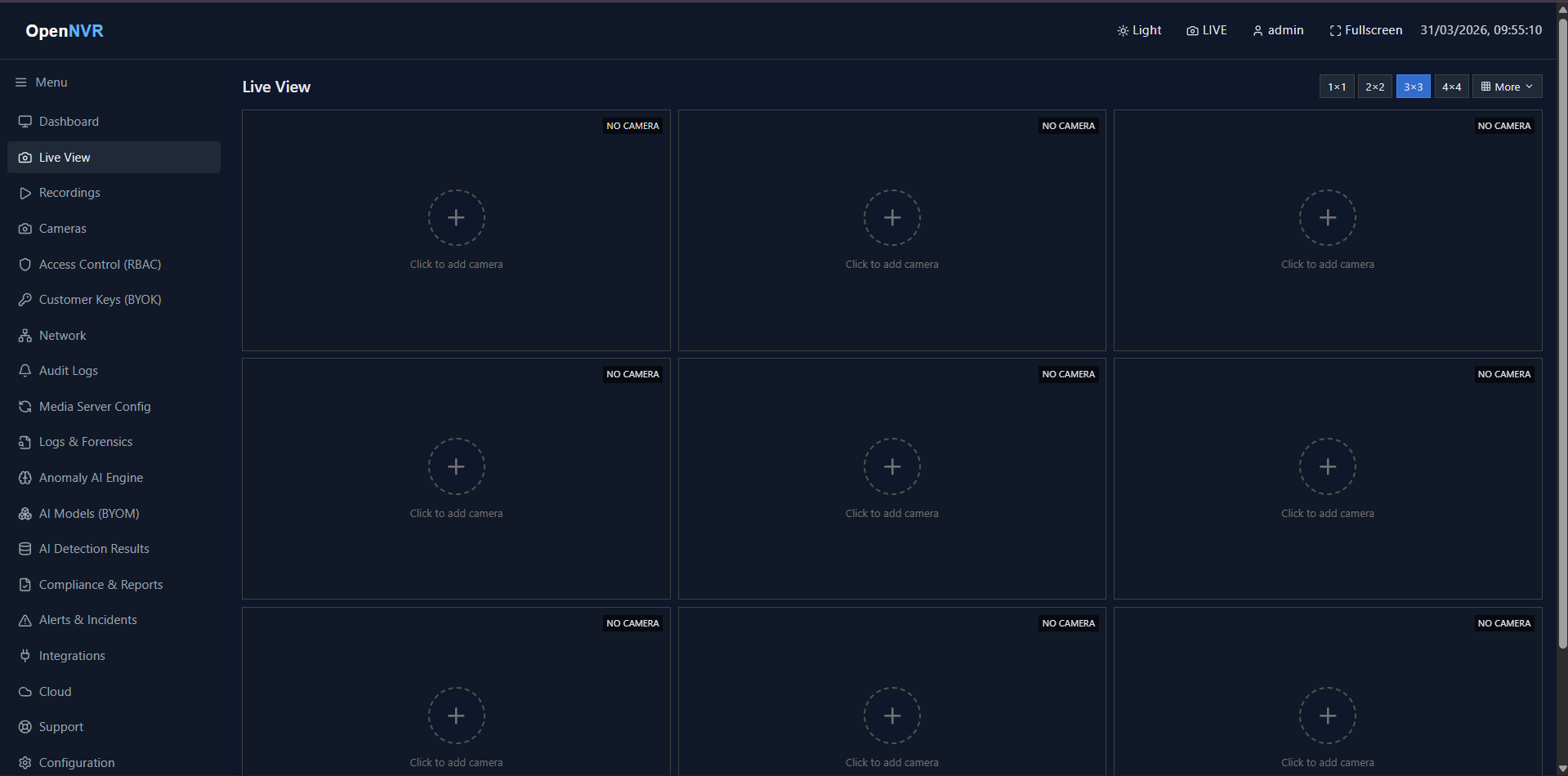 Empty Live View